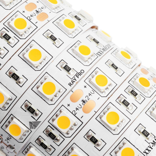Светодиодная лента Apeyron 14,4W/m 60LED/m 5050SMD теплый белый 5M 00-308 Светодиодная лента Apeyron 14,4W/m 60LED/m 5050SMD теплый белый 5M 00-308