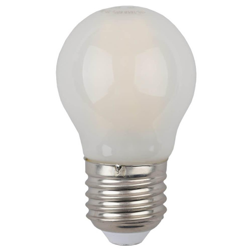 Лампа светодиодная филаментная ЭРА E27 5W 4000K матовая F-LED P45-5W-840-E27 frost