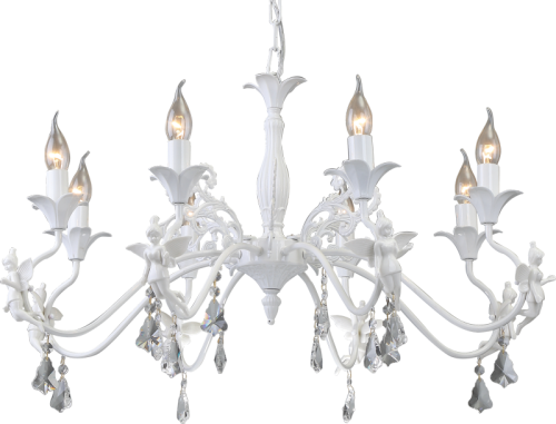 Подвесная люстра Arte Lamp Angelina A5349LM-8WH Подвесная люстра Arte Lamp Angelina A5349LM-8WH