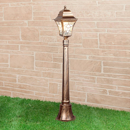 Уличный светильник Elektrostandard Altair F черное золото a025022