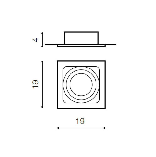 Встраиваемый светильник Azzardo Sisto 1 AZ0793 Встраиваемый светильник Azzardo Sisto 1 AZ0793