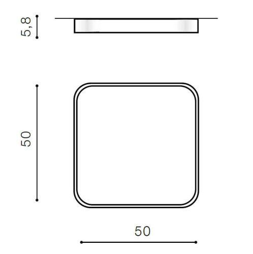 Накладной светильник Azzardo Quadro 50 LED CCT AZ2760