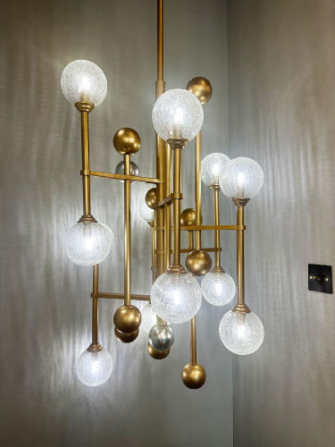 Люстра Fluxus 12 gold