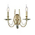 Бра Crystal Lux Victoria AP2 Gold/Amber