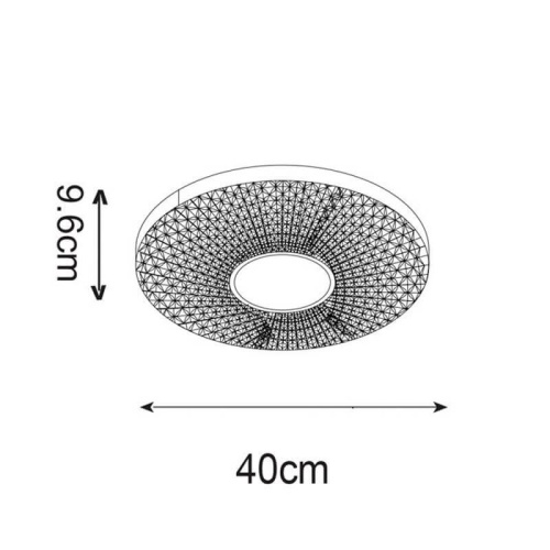 Потолочная светодиодная люстра Zumaline Moren CL18021-D40
