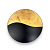 Настенный светильник Ideal Lux Sunrise AP3 Nero E Oro 133270