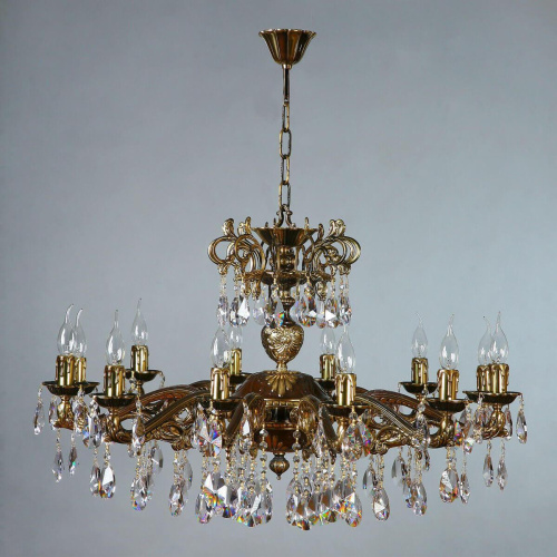 Подвесная люстра Ambiente Leon 2128/12 PB Tear Drop Подвесная люстра Ambiente Leon 2128/12 PB Tear Drop