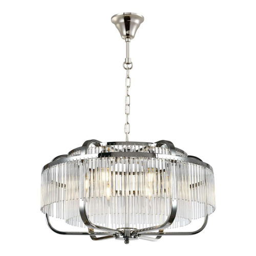 Подвесная люстра iLamp Qeens P9574-6 CR+CL Подвесная люстра iLamp Qeens P9574-6 CR+CL