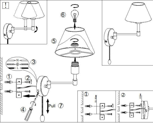 Бра Odeon Light Gemena 2481/1W Бра Odeon Light Gemena 2481/1W