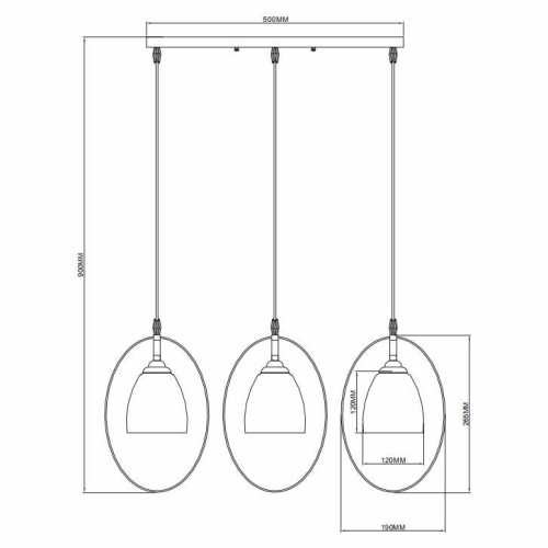 Подвесной светильник Rivoli Carla 9013-203 Б0044470