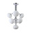 Подвесная люстра Crystal Lux ALICIA SP7 CHROME/WHITE