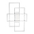 Потолочный светодиодный светильник Ideal Lux Frame-1 PL 230726