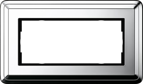Рамка 2-модульная Gira ClassiX хром 1002641