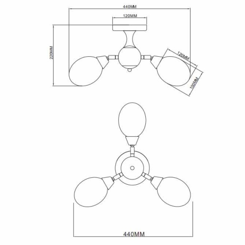Потолочная люстра Rivoli Annio 9009-305 Б0044461