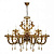 Подвесная люстра iLamp Asia 81069-8+4 BR