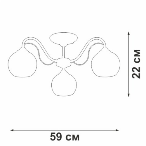 Потолочная люстра Vitaluce V3948-1/3PL Потолочная люстра Vitaluce V3948-1/3PL