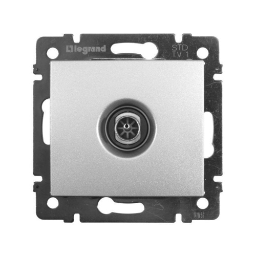 Розетка TV Legrand Valena Звезда алюминий 770129