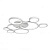 Потолочная светодиодная люстра iLedex Ring Star 9004-8L-X WH