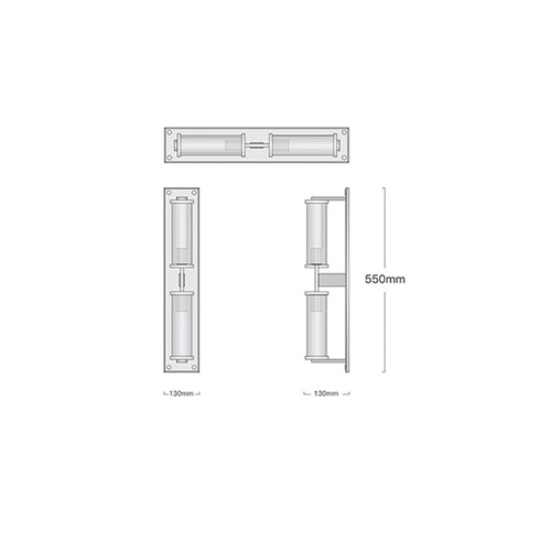 Настенный Светильник (Бра) Alouette Linear Sconce By Imperiumloft