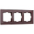 Рамка Werkel Favorit на 3 поста мокко WL01-Frame-03 4690389063763