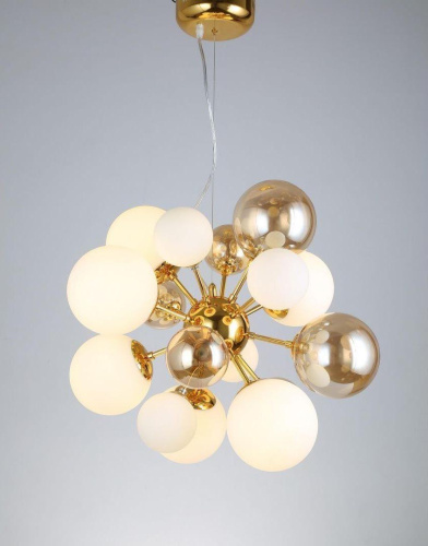 Подвесная люстра Lumina Deco Galaksida LDP 8565-10/16 GD+TEA Подвесная люстра Lumina Deco Galaksida LDP 8565-10/16 GD+TEA