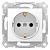 Розетка Schneider Electric Sedna с з/к со шторками 16A 250V SDN3001721