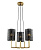 Подвесная люстра Lumien Hall Ноэль 4005/3P-GD-BK