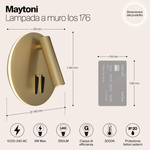 Светодиодный спот Maytoni Ios 176 C176-WL-01-6W-MG Светодиодный спот Maytoni Ios 176 C176-WL-01-6W-MG
