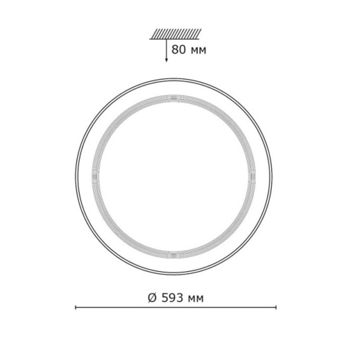 Настенно-потолочный светодиодный светильник Sonex Pale Liga 2011/E