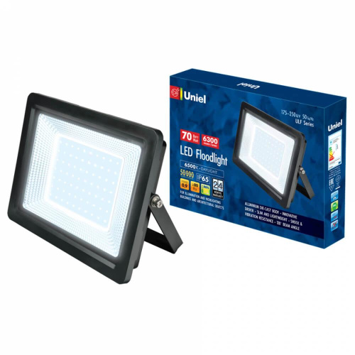 Прожектор светодиодный Uniel ULF-F19-70W/6500K IP65 175-250В Black UL-00006738
