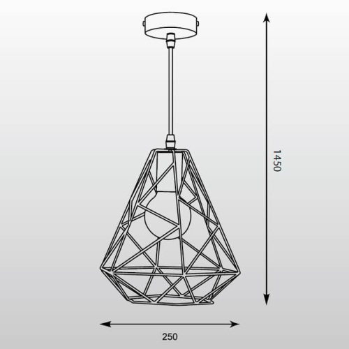 Подвесной светильник Zumaline Rod HP1463-BL Подвесной светильник Zumaline Rod HP1463-BL