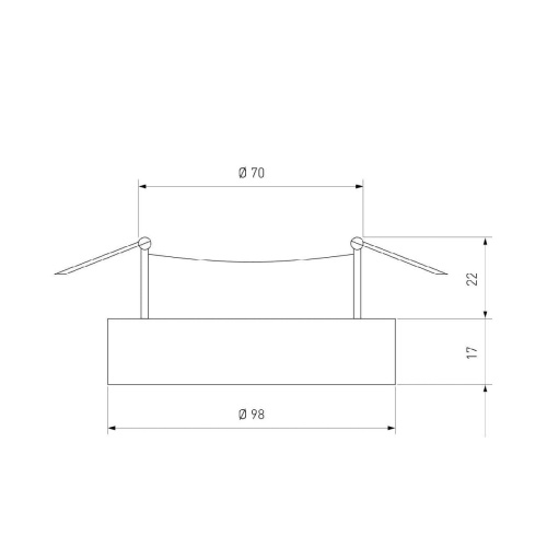 Встраиваемый светильник Elektrostandard 118 MR16 белый/черный a053348