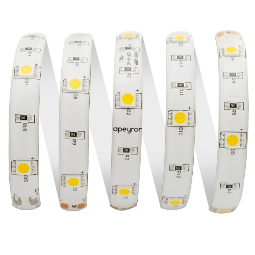 Светодиодная влагозащищенная лента OGM 7,2W/m 30LED/m 5050SMD теплый белый 5M LSE-154