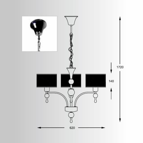 Подвесная люстра Zumaline Jewellery P1550-03A-F4B3 Подвесная люстра Zumaline Jewellery P1550-03A-F4B3