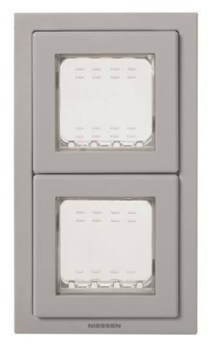 Рамка монтажная ITA 2-постовая ABB Zenit IP55 серый 2CLA327200N1701 Рамка монтажная ITA 2-постовая ABB Zenit IP55 серый 2CLA327200N1701