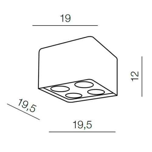 Накладной светильник Azzardo Nino 4 AZ1388