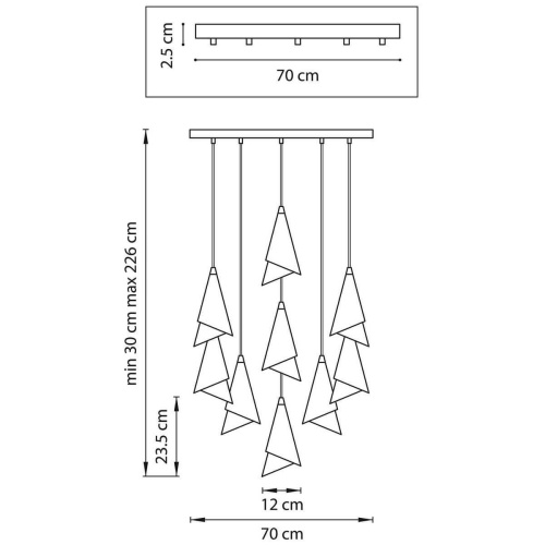 Подвесная люстра Lightstar Cone 757090 Подвесная люстра Lightstar Cone 757090