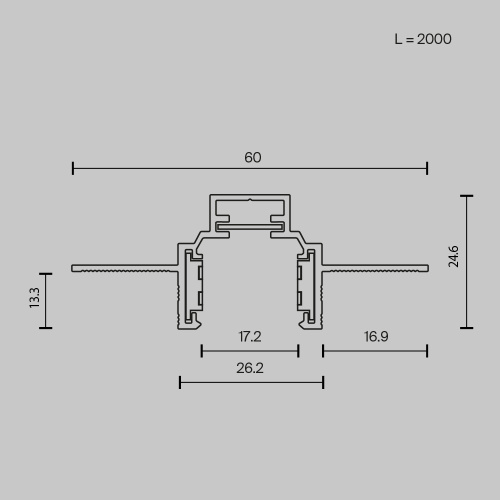 Шинопровод встраиваемый Technical TRXM034-422B Шинопровод встраиваемый Technical TRXM034-422B