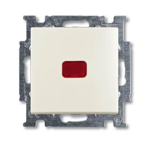 Выключатель кнопочный одноклавишный ABB Basic55 10A 250V с подсветкой слоновая кость 2CKA001413A1084 Выключатель кнопочный одноклавишный ABB Basic55 10A 250V с подсветкой слоновая кость 2CKA001413A1084