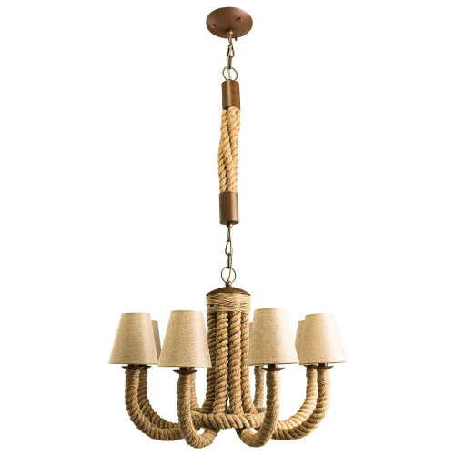 Подвесная люстра Arte Lamp Corda A8958LM-8BR Подвесная люстра Arte Lamp Corda A8958LM-8BR