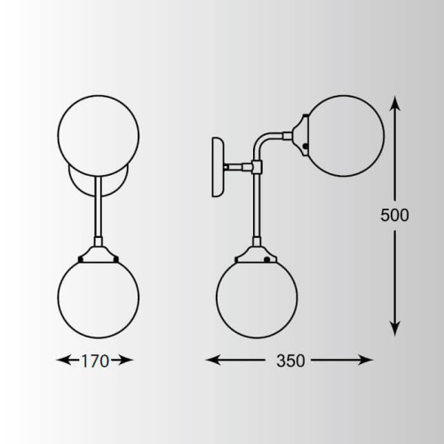 Бра Zumaline Riano W0454-02D-SDAC
