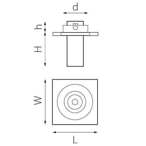 Встраиваемый светодиодный спот Lightstar Intero Tubo (217517+217262) i517262