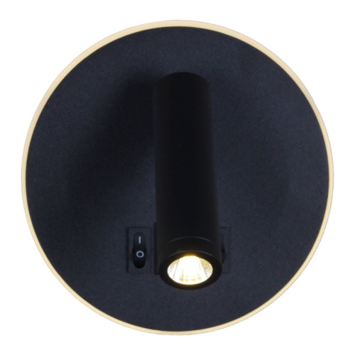 Настенный светодиодный светильник Reluce 86203-9.2-001KT LED12W+USB BK