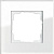 Рамка 1-постовая Gira Esprit белое стекло 021112