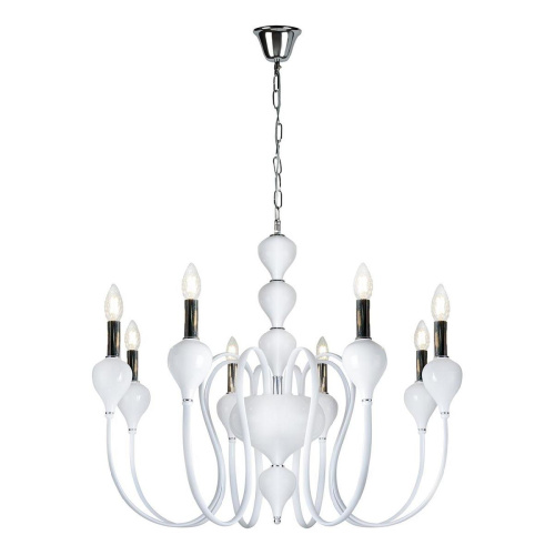 Подвесная люстра iLamp Lady 88003-8 WH Подвесная люстра iLamp Lady 88003-8 WH