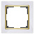 Рамка Werkel Snabb на 1 пост белый/золото WL03-Frame-01-white/GD 4690389083877