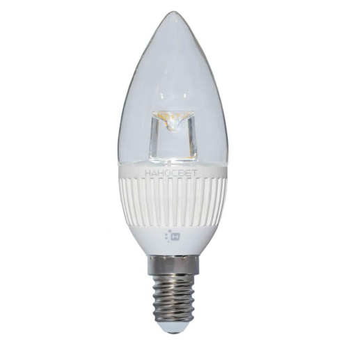 Лампа светодиодная Наносвет E14 5W 4000K прозрачная LC-CDCL-5/E14/840 L155