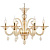 Подвесная люстра Crystal Lux Caetano SP-PL6 Amber