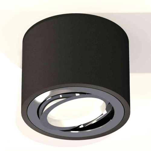 Комплект накладного светильника Ambrella light Techno Spot XS7511003 SBK/PSL черный песок/серебро полированное (C7511, N7003) Комплект накладного светильника Ambrella light Techno Spot XS7511003 SBK/PSL черный песок/серебро полированное (C7511, N7003)