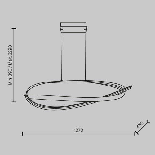 Подвесной светильник Maytoni MOD283PL-L40BS3K Подвесной светильник Maytoni MOD283PL-L40BS3K